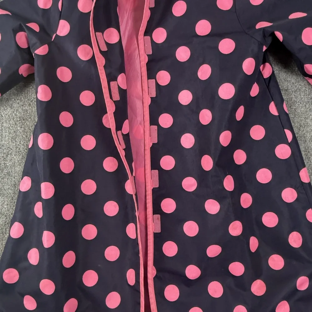 Gymboree Rain Jacket Girls‎ Large 10 12 Hooded Waterproof Polka Dot Coat